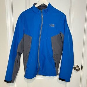The North Face Apex Chromium Jacket Men’s Size L Blue Grey Fleece Lined